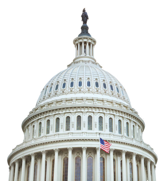 U.S. Capitol building with American flag
