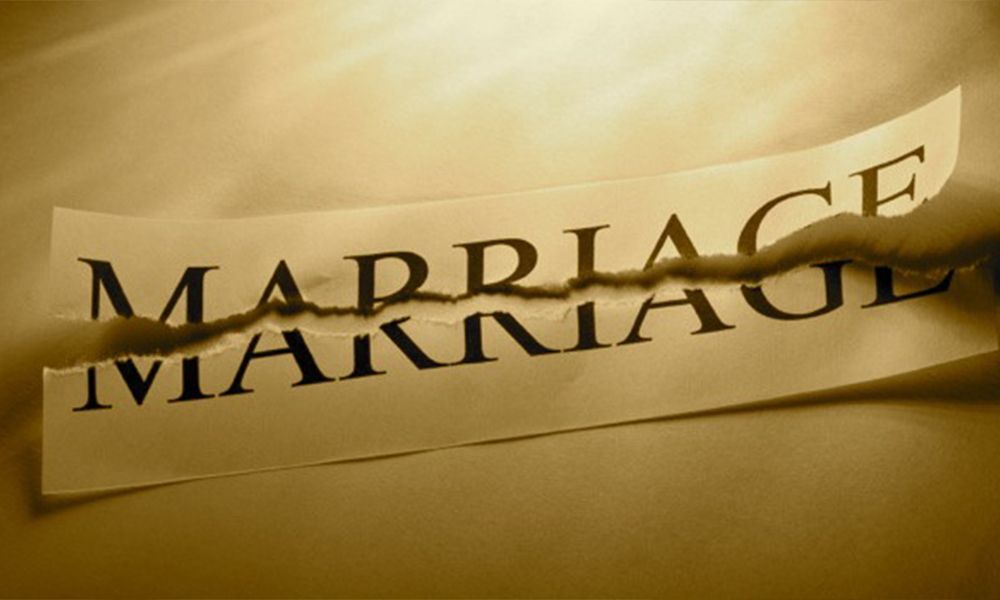 Document showing no record of marriage for apostille