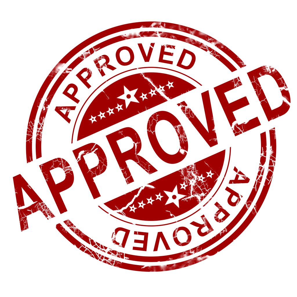 approved stamp